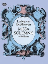 Missa Solemnis Orchestra Scores/Parts sheet music cover